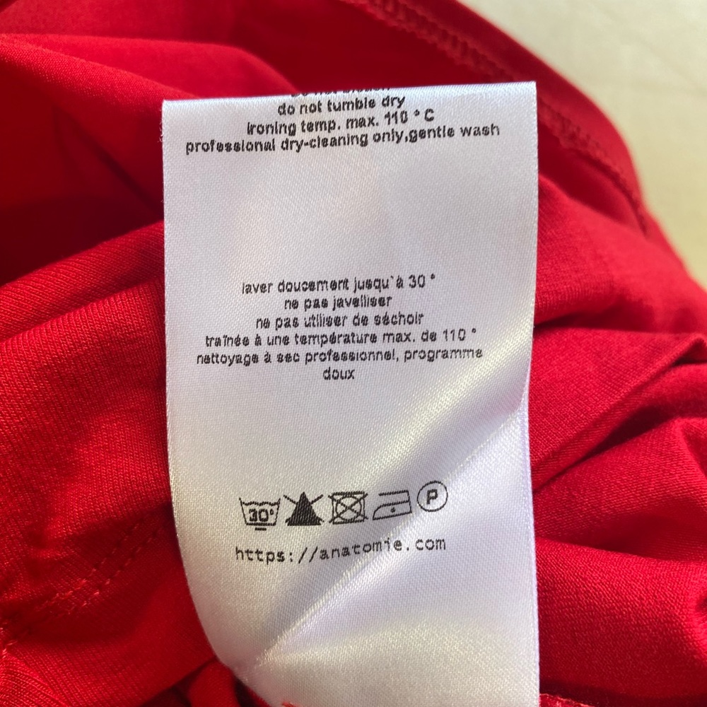 Anatomie Suzzette Sport Luxe Skort Atomic Red NWOT - Picture 8 of 10